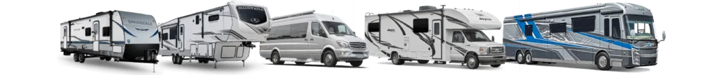 Motorhome, fifth wheel, travel trailer, and camper inspection examples